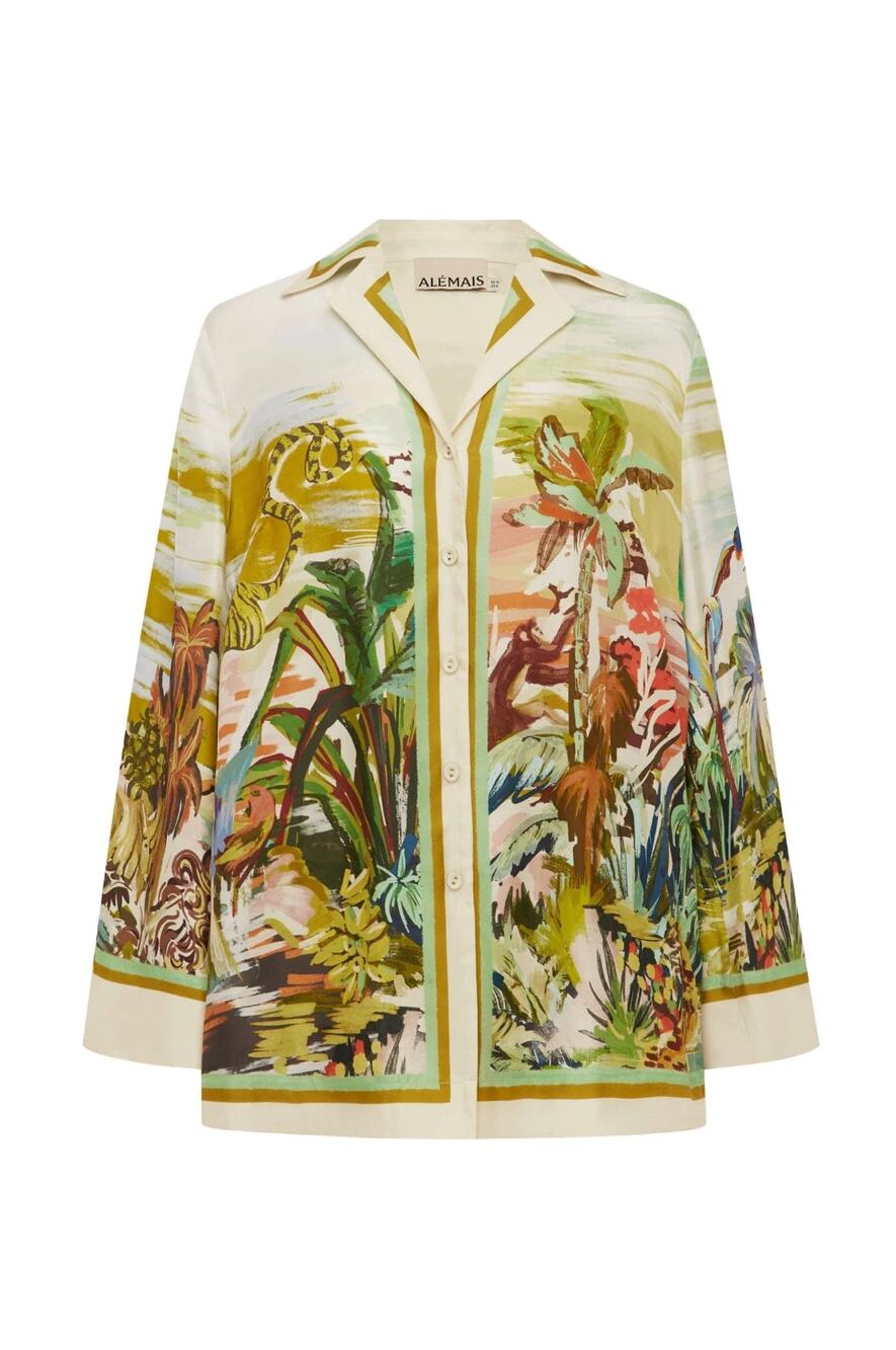 Alemais jungle boogie silk shirt